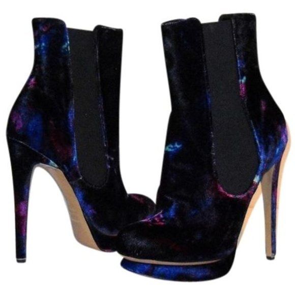Nicholas Kirkwood Erdem Velvet Ankle Boots 37 - Picture 2 of 9